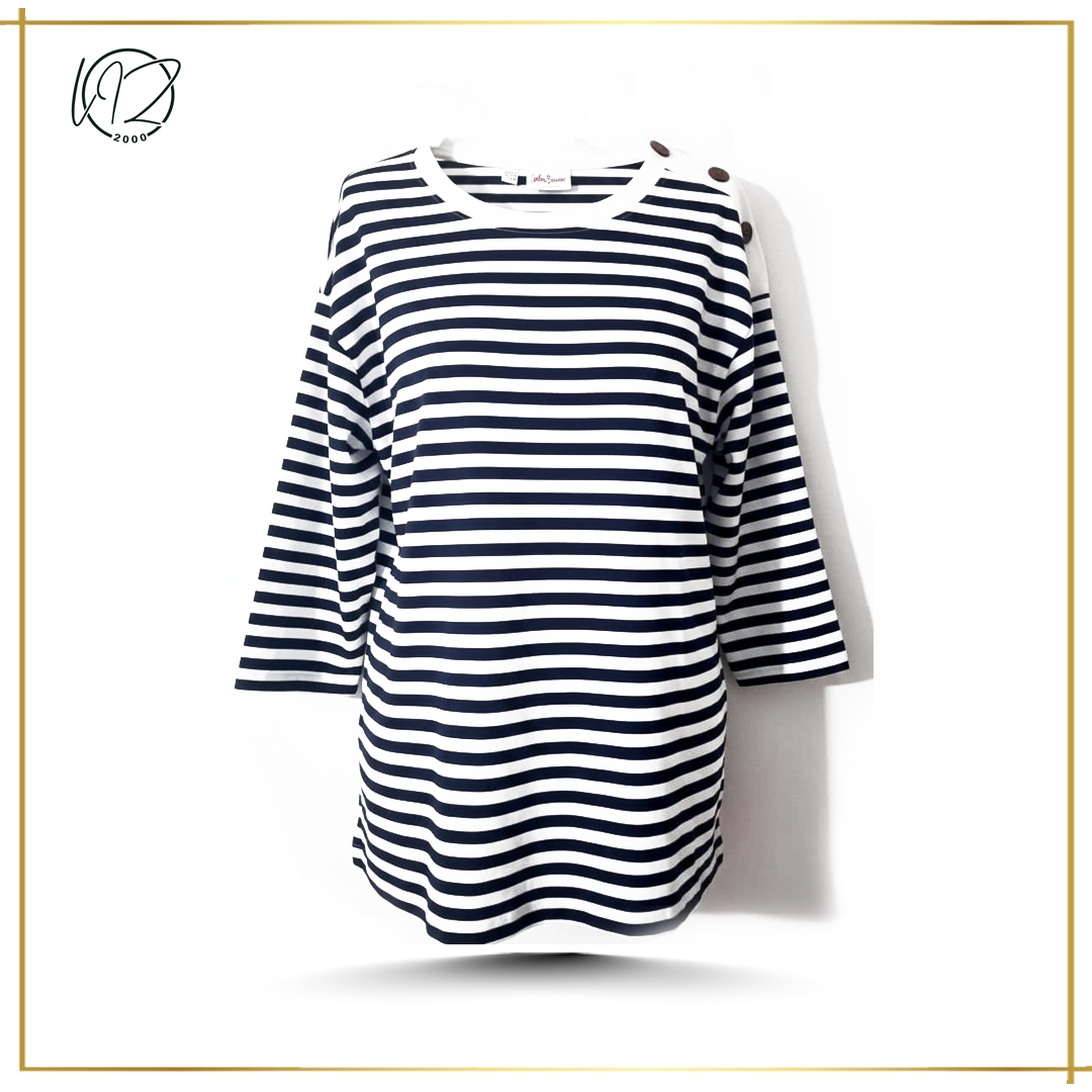 Black Contrast Long T-shirts