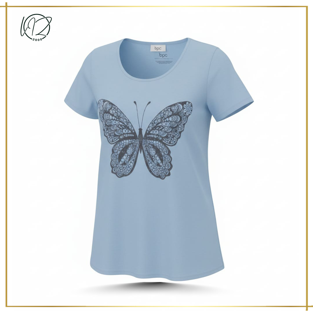 Butterfly Sky Blue T-shirt