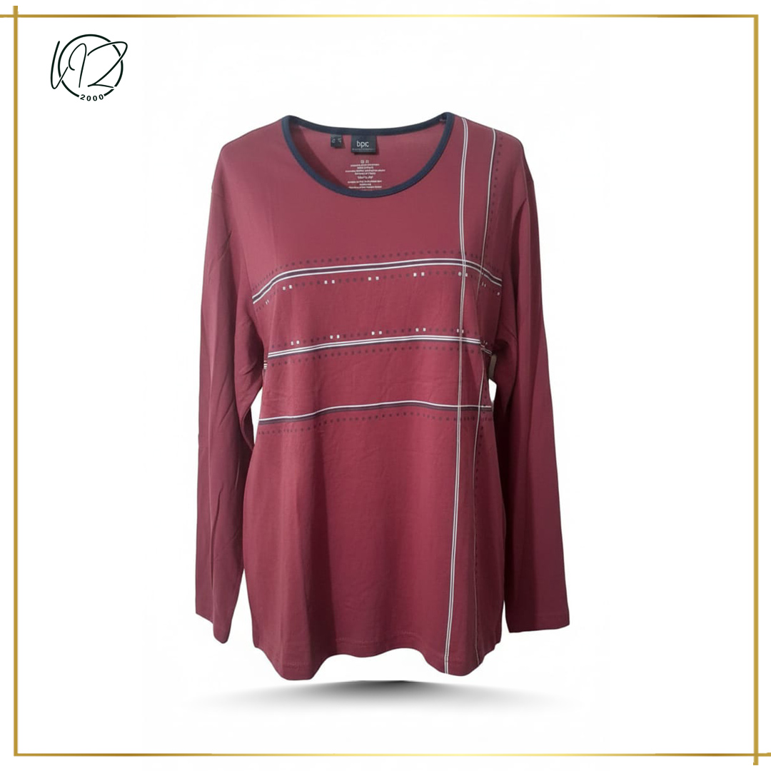 Merun Contrast Long T-shirt